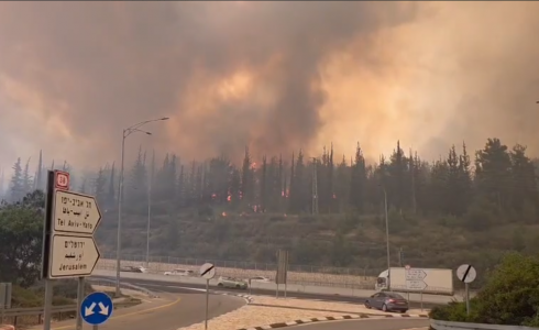 حرائق ضخمة تجتاح بيت شيمش في إسرائيل