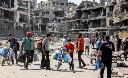 الدمار في غزة - تعبيرية