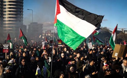 مظاهرة داعمة للفلسطينيين - تعبيرية