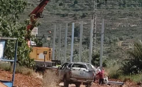 الاحتلال يشرع ببناء سياج شائك يعزل سنجل وترمسعيا