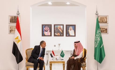 وزير الخارجية السعودي ونظيره المصري