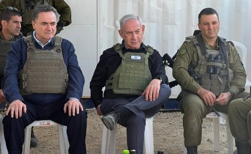 نتنياهو وكاتس من شمال قطاع غزة اليوم