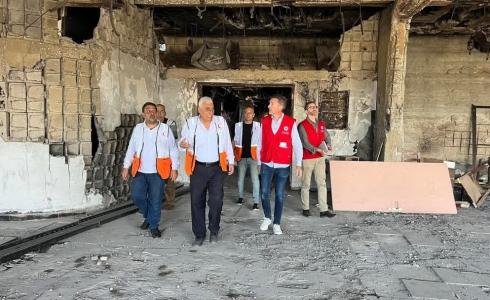 مدير بعثة الصليب الأحمر يطّلع على احتياجات الهلال الأحمر في غزة