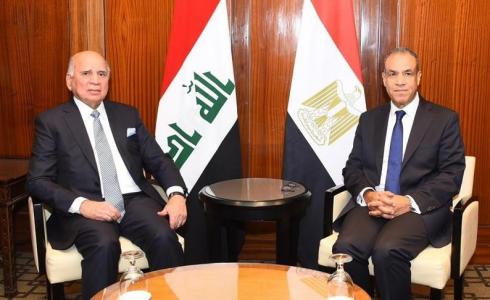 مصر والعراق يبحثان جهود استئناف وقف النار  بغزة