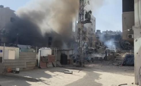 استهداف مستودع الأدوية في مستشفى العودة شمال غزة