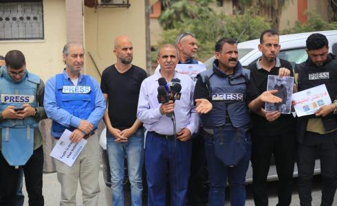 نقابة الصحفيين تنظم وقفة في خان يونس