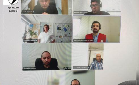 كهرباء غزة تبحث مع "الصليب الأحمر" دعم مشاريع الكهرباء في القطاع 