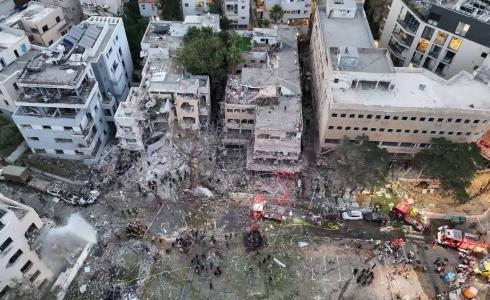 آثار القصف الإيراني على إسرائيل