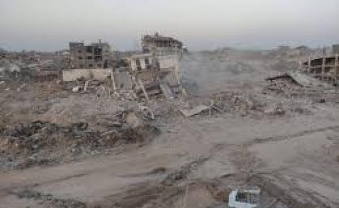 مركز غسيل الكلى بعد تدميره