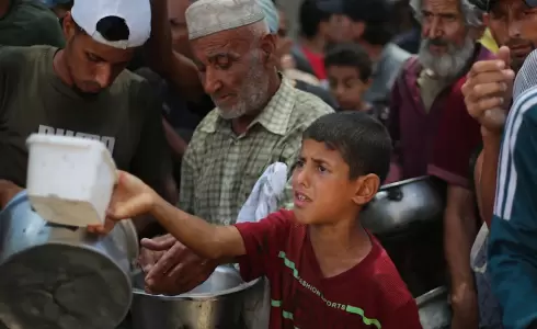 المجاعة في غزة - تعبيرية