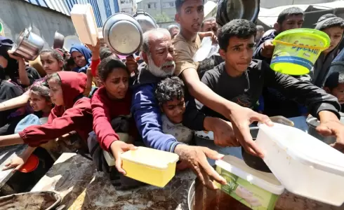 المجاعة في غزة - تعبيرية