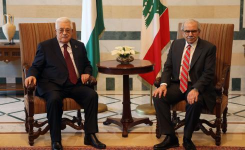 الرئيس عباس ورئيس الوزراء اللبناني