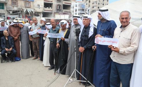 شؤون العشائر بغزة خلال المؤتمر الصحفي