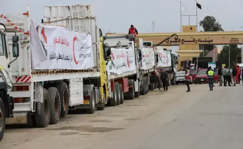 قافلة المساعدات المصرية