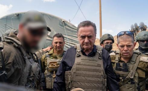 وزير الأمن الإسرائيلي يسرائيل كاتس في غزة