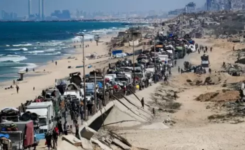 تهجير سكان مدينة غزة