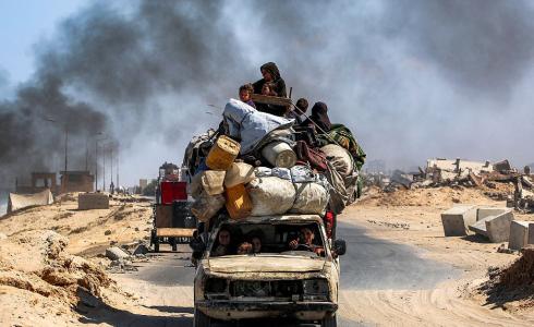 إخلاء سكان غزة خلال العدوان الإسرائيلي على القطاع