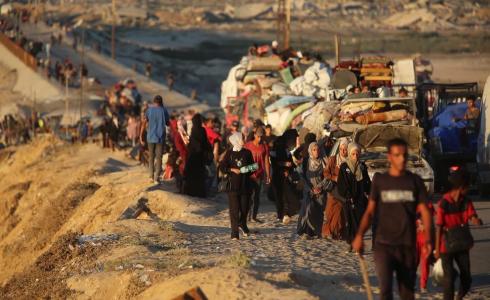 النزوح القسري على سكان غزة