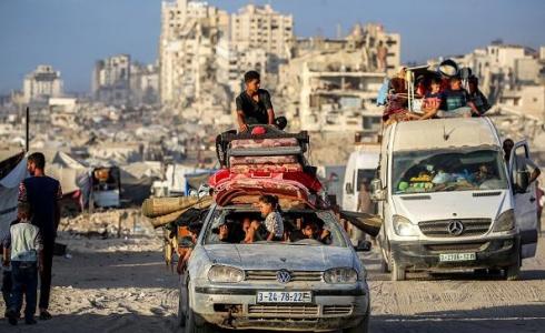 نازحون من مدينة غزة