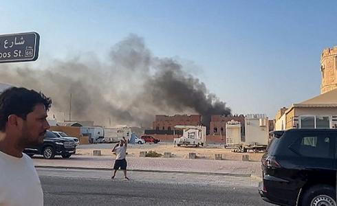 مكان اجتماع قيادة حماس في الدوحة الذي هاجمته إسرائيل، أمس (Getty Images)