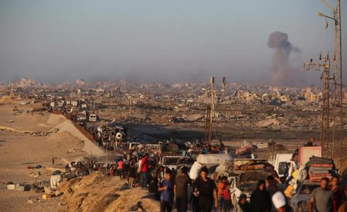 فلسطينيون ينزحون قسرا من مدينة غزة إلى جنوب القطاع مع تصاعد الهجمات العسكرية الإسرائيلية