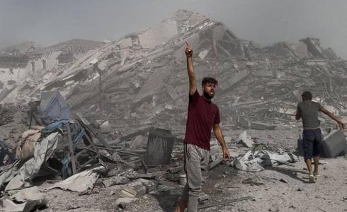 برج الرؤيا بعد تدميره