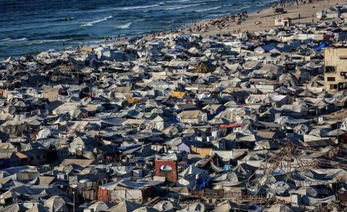 خيام النازحين في قطاع غزة