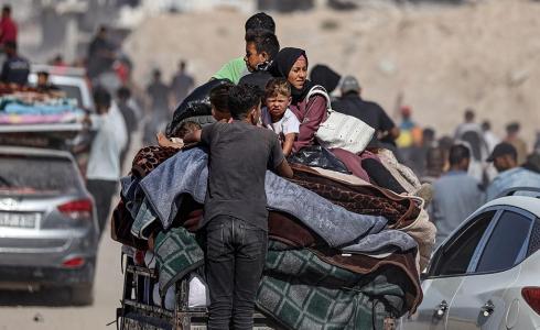 نزوح السكان خلال العدوان الإسرائيلي على قطاع غزة