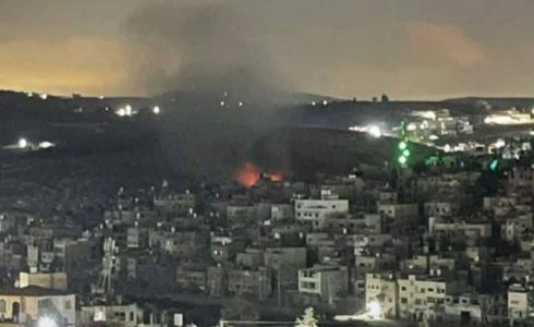 الاحتلال يضرم النار في منزل بمخيم نور شمس