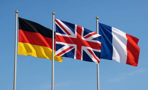 فرنسا وألمانيا وبريطانيا