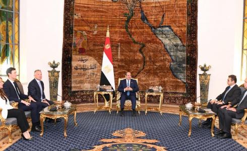 لقاء الرئيس المصري مع كوشنر وويتكوف