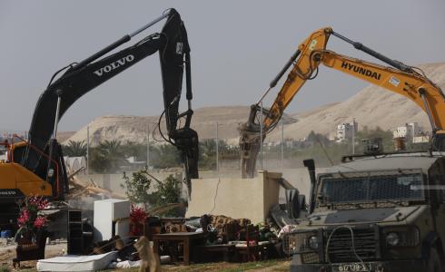 الاحتلال يهدم مبنيين في مرج غزال شمال أريحا