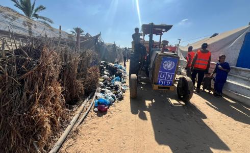 جهود الأمم المتحدة في إدارة النفايات بغزة