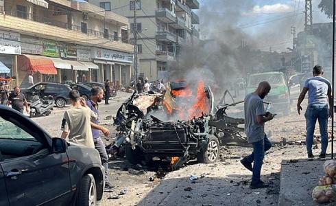 قصف مركبة جنوب لبنان - أرشيف