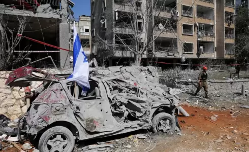 آثار القصف الإيراني على إسرائيل