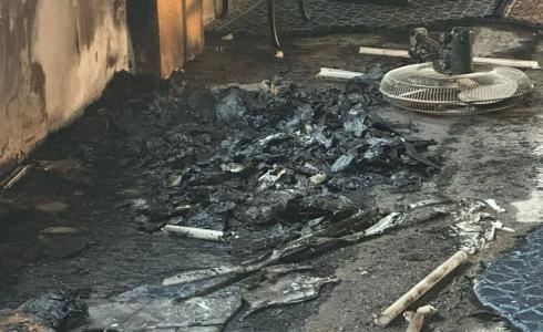 حرق مسجد الحاجة حميدة في بلدة ديراستيا