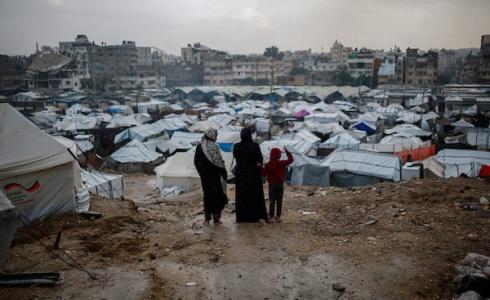 خيام النازحين في قطاع غزة