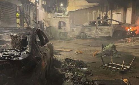 مركبات مشتعلة بفعل الشجار