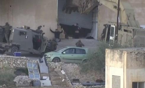 لحظة إعدام فلسطينيين في جنين