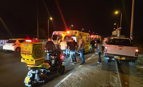 أثناء نقل المصاب من كفر قرع