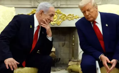 ترامب ونتنياهو في البيت الأبيض - أرشيف