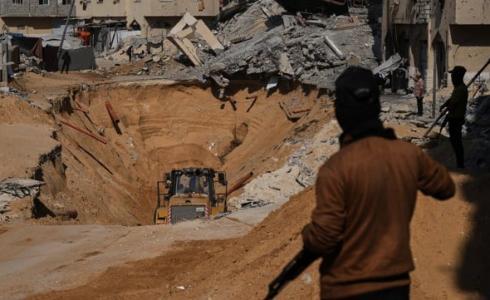 عمليات البحث عن الجثامين في قطاع غزة