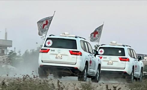 مركبات الصليب الأحمر في قطاع غزة