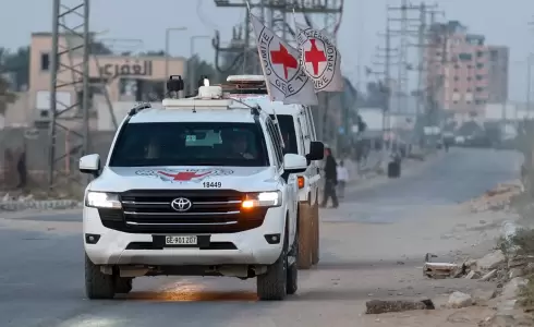 الصليب الأحمر في غزة