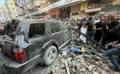 قصف الضاحية الجنوبية في بيروت