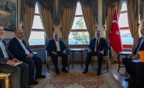 وزير الخارجية التركي يلتقي وفد حماس في أسطنبول