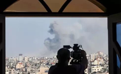 مشهد من فيلم "من داخل غزة"