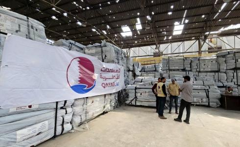 قطر توزع الآلاف من خيام الإيواء على الأسر المتضررة في غزة