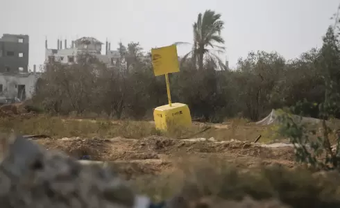 الخط الأصفر في قطاع غزة - توضيحية