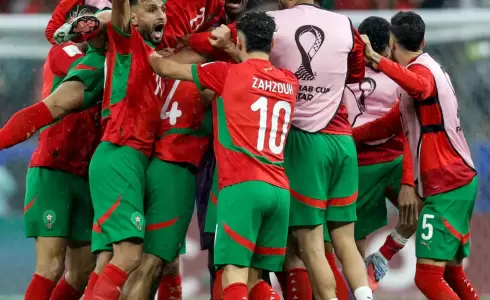 منتخب المغرب يتوج بكأس العرب بعد فوزه على نظيره الأردن